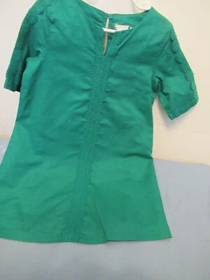 Vestido P32 Niñas Talla 5 Oshgosh Niños Verde Completamente Forrado Manga Larga Botón Espalda Foto 1 de 4