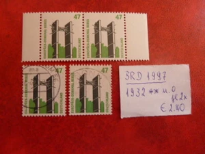 RFA 1997. Sello libre: Atracciones (XX), Michel 1932, ** y o - 2 x cada uno - Imagen 1 de 1