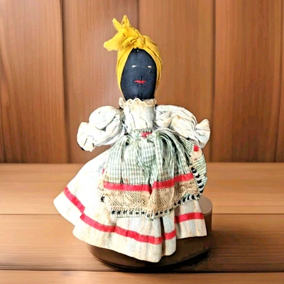 VooDoo Handmade DOLL - VERY OLD, OOAK Hand Made & Stitched Fabric, Estate Find - Image 1 of 4
