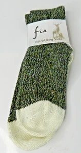 Calcetines de Caminar Fia Irlandeses Oliva y Verde Talla Grande (8 1/2 - 11) Nuevos con Etiquetas - Imagen 1 de 4