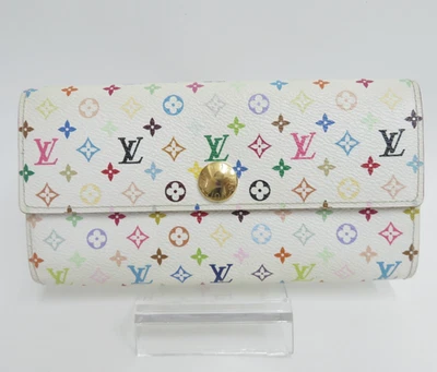 LOUIS VUITTON Monogram Multicolor Portefeuille Sarah Long Wallet F#47344 - Image 1 of 4