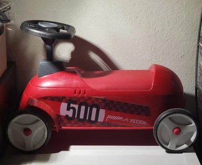 Coche de paseo vintage Radio Flyer rojo para niños - Modelo 500 Foto 1 de 2