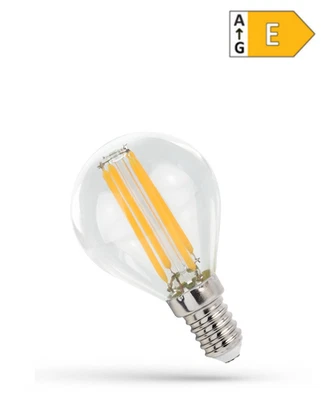 LED Filament E14 G45 Tropfen Klar 4W=42Watt 510lm 300° Retro Neutralweiß 4000K - Bild 1 von 3