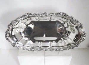 Silver Plate Bread Tray Countess by International Silver #6219 13" x 7 1/4 - Picture 1 of 5