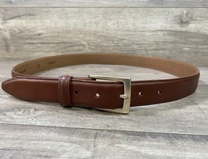 Allen Edmonds Brown Leather Dress Belt 96636 Mens Size 36 - Picture 1 of 11