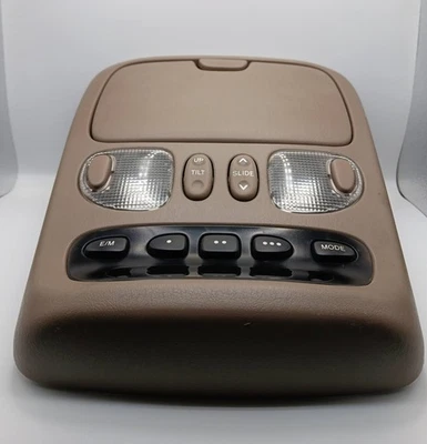 2002 Toyota Sequoia Roof Console for Moon Roof/Indoor Lights (Brown) - Image 1 of 3