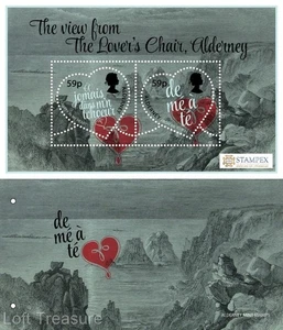 Alderney Stamps: "View from the Lovers Chair" Presentation Pack 2018 - Picture 1 of 6