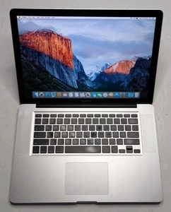 MacBook Pro 15 A1286 Mid 2009 Core 2 Duo 2.66GHz 128GB SSD 8GB RAM El Capitan - Picture 1 of 13