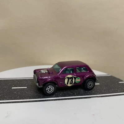 Corgi Toys WhizzWheels B.V.R.T. 1300 Mini Cooper S Purple #73 Castrol 1:64 VTG - Image 1 of 4