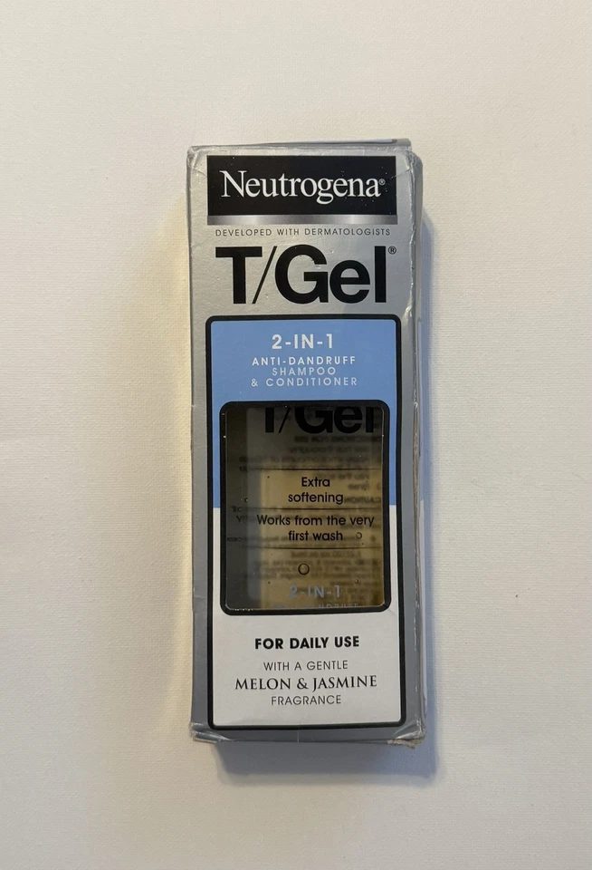 Xampu Neutrogena T/Gel 2 em 1 anti-caspa 250ml amaciante feito na Grécia - Imagem 1 de 3