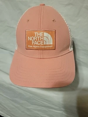 The North Face Mudder Trucker Hat Fine Alpine Adjustable Pink/White Preowned - Image 1 of 4
