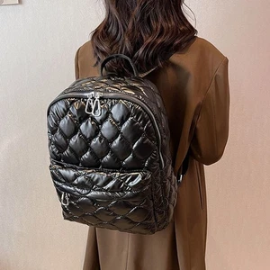 Large Capacity Knapsack Solid Color Shoulder Bags for Women Girls - Picture 1 of 16