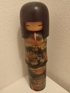 Vintage About 34 cm 13.4' 1.3 kg Aoki Ryoka Ryouka Wooden Sosaku Kokeshi Doll - Picture 1 of 19
