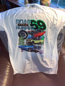 Vintage Plymouth 1969 Road Runner Muscle Car tolle Grafik USA T-Shirt Herren XL - Bild 1 von 10