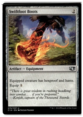 MTG Swiftfoot Boots - Commander 2014 Moderately Played English - Image 1 of 3
