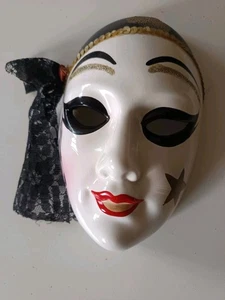 Venezianische Deko Maske aus Keramik, handbemalt - Bild 1 von 4
