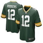 Men's Nike Aaron Rodgers 12 NFL Green Bay Packers Green Game Jersey Size: Medium