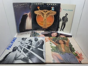 Lot Of 7 Funk Soul R&B Motown Vinyl LP Record Albums Isaac Hayes Smokey Robinson - Picture 1 of 19