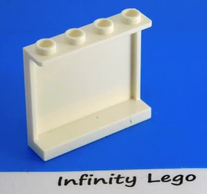 6 LEGO White Wall Panel 1x4x3 with Side Supports (35323 60581) - 6 Pieces - Picture 1 of 2