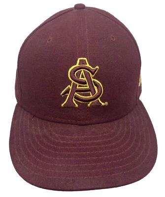 New Era 5950 ARIZONA STATE SUN DEVILS Fitted Hat NCAA 7 3/4 Wool Blend - Image 1 of 4
