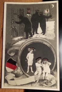 Kinder als Studenten - Betrunkene Studenten / schwarz-rot-weiß Karte Studentika - Picture 1 of 1