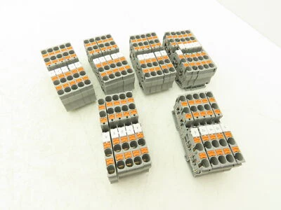 Phoenix Contact PT 6-QUATTRO Terminal Block 4 Wire Gray 1000V 6mm² Lot of 30 - Image 1 of 4