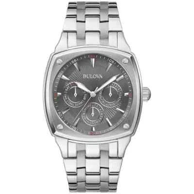 Nuevo reloj Bulova clásico día-fecha correa de acero para hombre 43MM 96C148 Foto 1 de 4