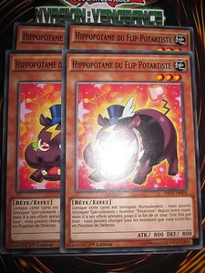 YU-GI-OH! COM HIPPOPOTAME DU FLIP POTARTISTE PLAYSET (LOT DE 4) INOV-FR003 NEUF - Picture 1 of 1