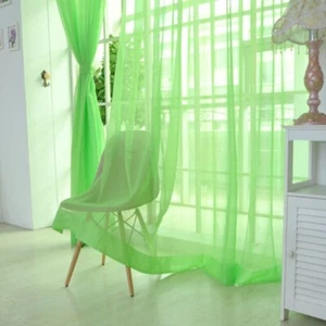 Tenda Moda Camera Pannello Sciarpa Tulle 2m*1m Decorazione Porta Divisoria - Foto 1 di 25