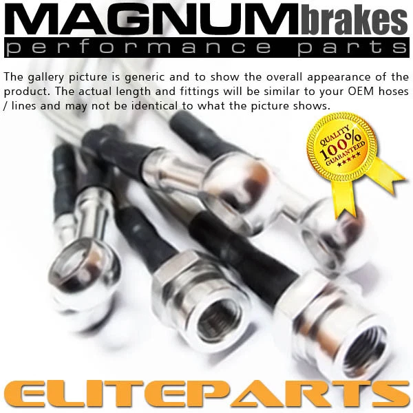 Stainless Steel Brake Lines for 1993-2002 Toyota Corolla (R-Dics) Foto 1 de 1