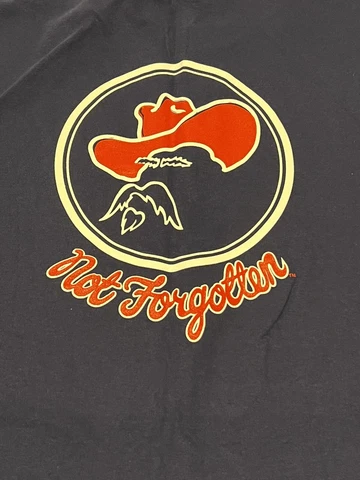 Mens Colonel Rebel Blue Not Forgotten Long Sleeve T-Shirt Sz XL RARE Ole Miss Cover