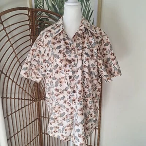 Vintage Paradise Bay Made in USA Short Sleeved Button Up Hawaiian Shirt Mens M - Picture 1 of 5