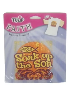 Jesus Soak up the Son Religious Iron on T Shirt Transfer - Picture 1 of 2