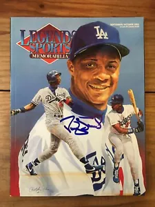 Darryl Strawberry Dodgers AUTOGRAPHED Legends Sports Baseball Magazine - Mint - Picture 1 of 1