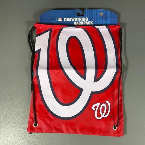 Washington Nationals MLB Baseball Drawstring Backpack Bag - Team Logo Sports Cover