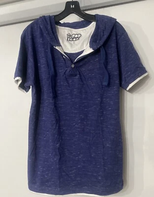 Совершенно новый Pop значок мужской большой темно-синий с капюшоном Polo - большой - Изображение 1 из 3