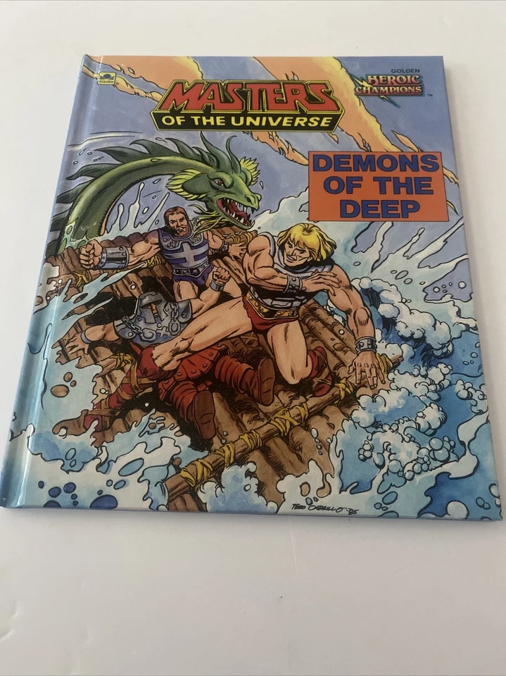 Vintage MASTERS OF THE UNIVERSE DEMONS OF THE DEEP GOLDEN BOOK 1985 R.L. STINE - Image 1 of 4