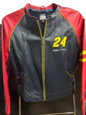 Chaqueta Jeff Gordon #24 Chase Authentics Vintage Wilson Cuero Mujer Talla XL Foto 1 de 4