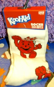 Kool-Aid Man Socks - Men's Size 6-12 One Pair Novelty Socks FREE SHIPPING - Picture 1 of 1
