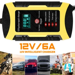 Automatic Intelligent Car Battery Charger 12V/24V Pulse Repair AGM/GEL - Picture 1 of 12