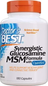 Doctor's Best Synergistic Glucosamine MSM with OptiMSM, Non-GMO, Gluten... - Picture 1 of 6