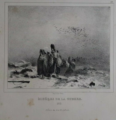 Les misères de la guerre 1812 par Nicolas-Toussaint Charlet Lithog. avant 1845 - Photo 1/4