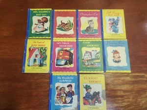 Lot of 10 Tom Thumb books, Rand McNally & Co, 1949, Mrs Squirrel, Dipsy Doodle++ - Imagen 1 de 9