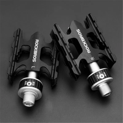 ROCKBROS Black Ultralight Quick Release Bicycle Pedals For Brompton Folding Bike - Image 1 of 4