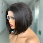 10inch 13x2 Lace Wig Black Straight Hair Brazilian Straigh Hair Human Hair 12A