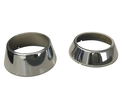 Двухсекционный хромированный чехол спидометра БЕЗ ОТВЕРСТИЙ Harley Sportster Super-Glide 1974+ - Изображение 1 из 2