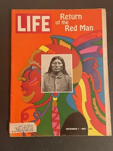 Life Magazine December 1 1967 Return of the Red Man Native American Retro Ads - Picture 1 of 9