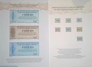 Collector album with Czech emergency banknotes and fiscal stamps CHEAPER IN EUR - Picture 1 of 4