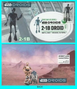 Copertina primo giorno droidi Star Wars 2-1B con annullamento colore - Foto 1 di 1