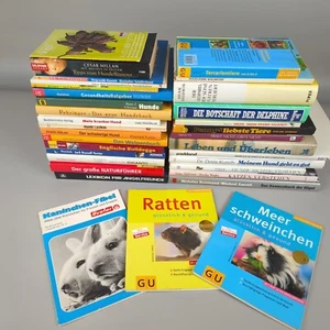 Tierbücher Tiere Hunde 33X Buch Sammlung Konvolut Bücherpaket Hefte | Gut - Bild 1 von 9